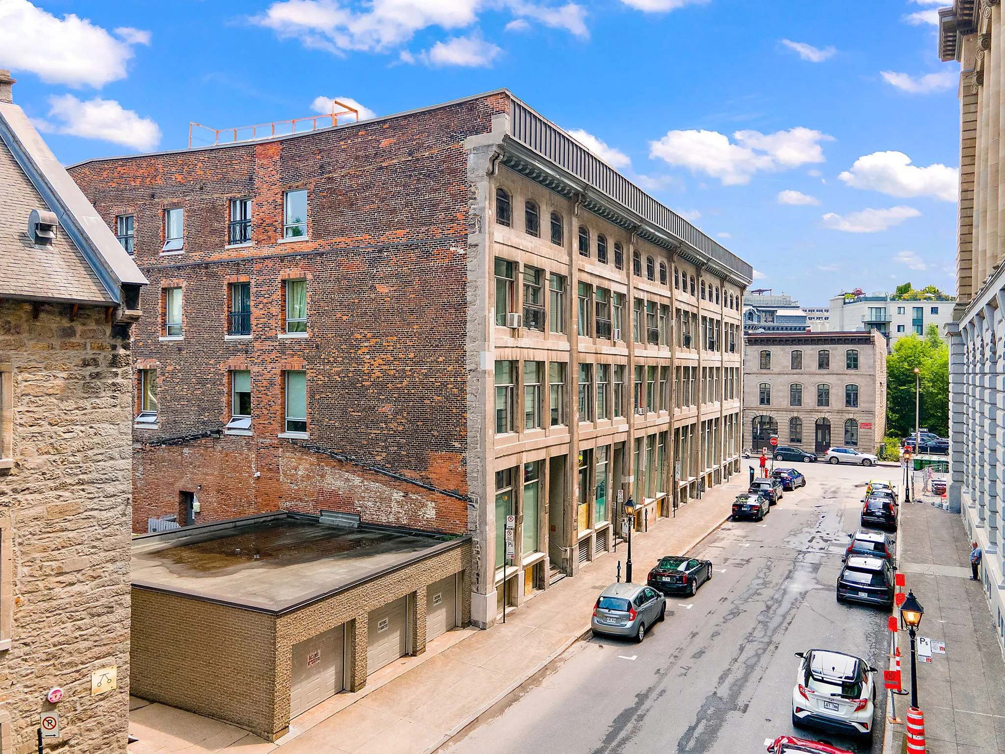 The rue Normand elevation from above