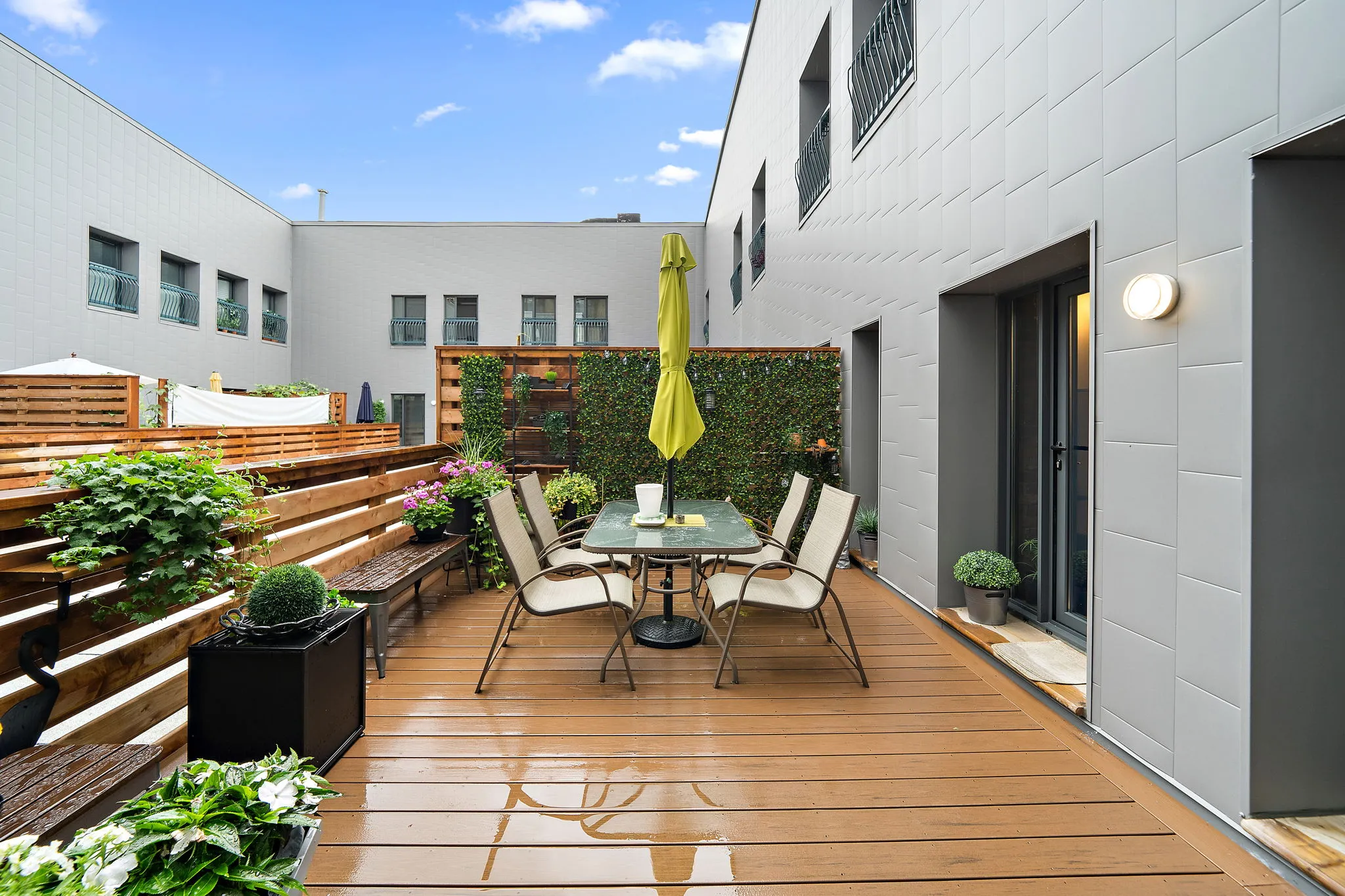 Interior courtyard terrace