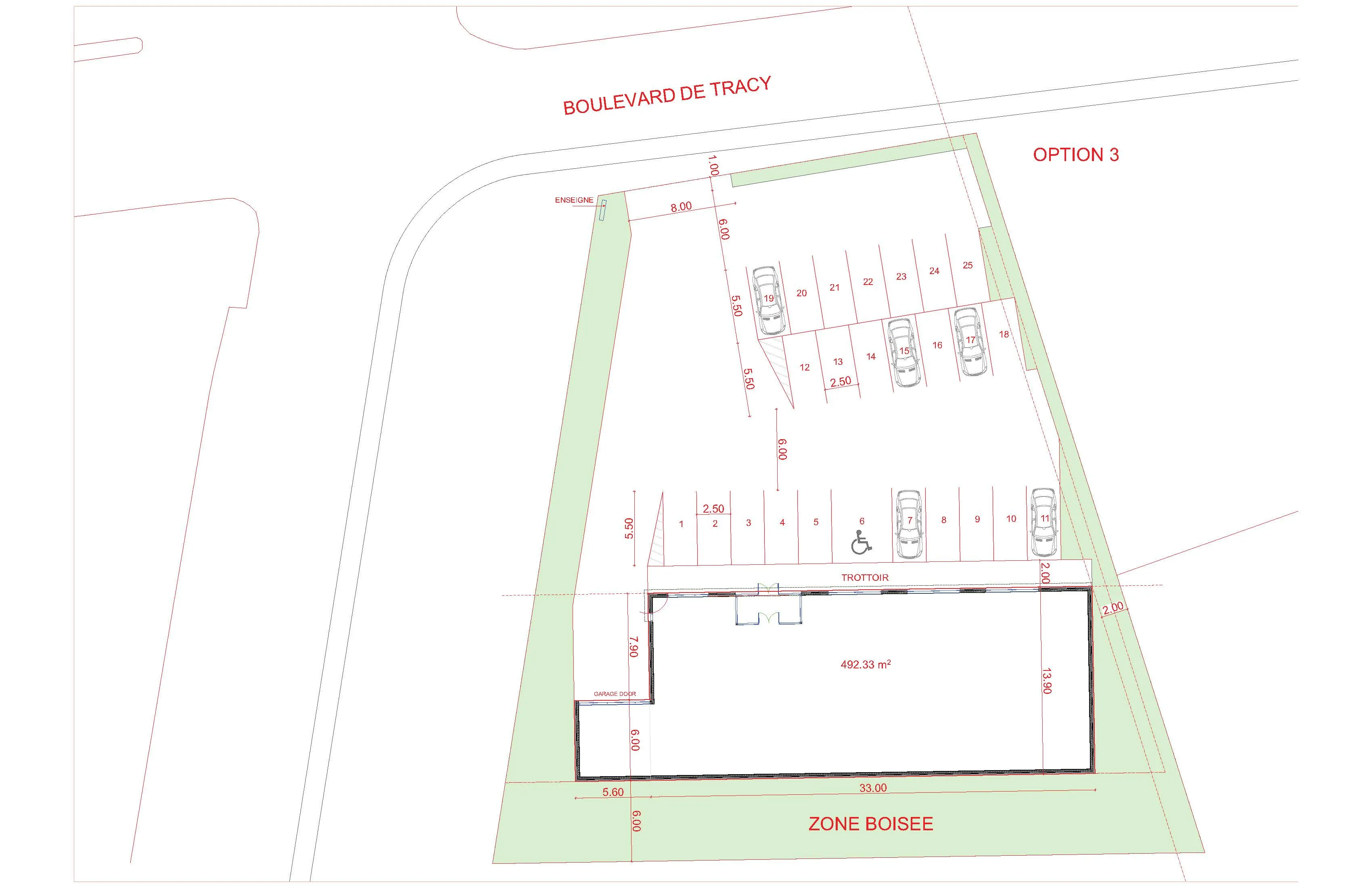Site plan for the A30 retail development, Sorel-Tracy