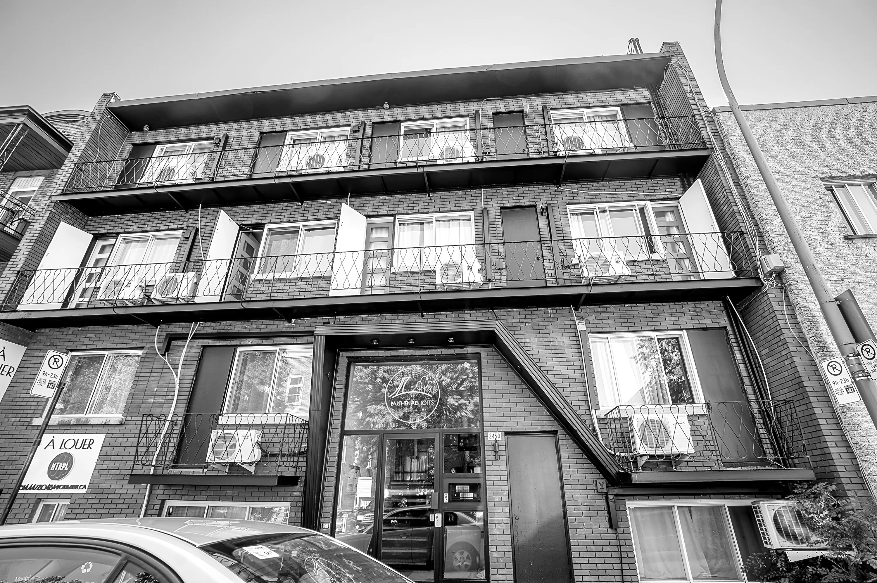 Parthenais Lofts street elevation