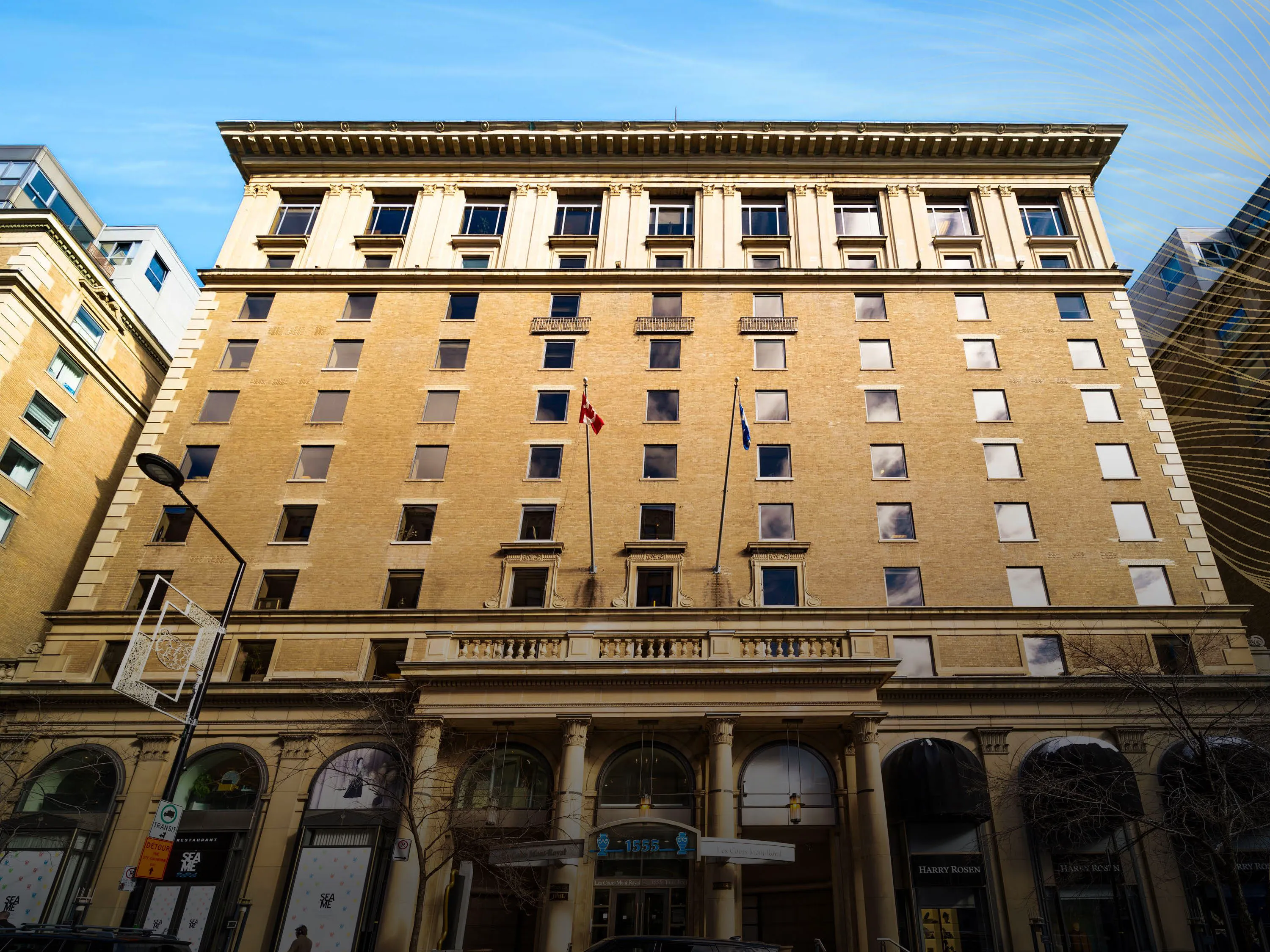 Les Cours Mont-Royal on Peel Street, downtown Montreal